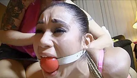 Gagged Sexy Slut Humiliated By Her Hot Mistress