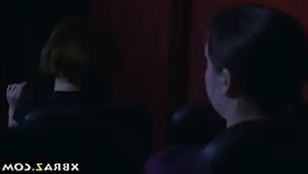 Teen Fucks Boyfriend In The Cinema With Her Stepmom There