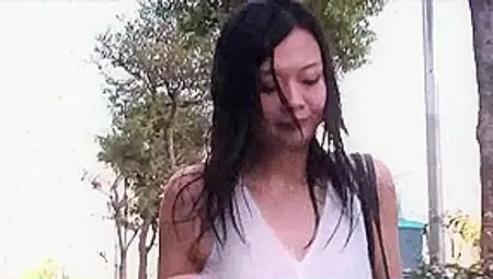 Breasty Woman Soaked With Rain Groped In Bus