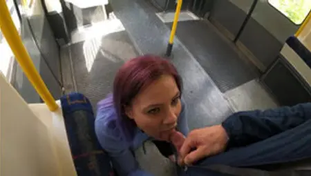 Risky Blowjob In London Train. Caught By Stranger Cum On Face 4K ELLA BOLT