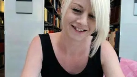 Thick Blonde Amateur Stripping Tease Webcam