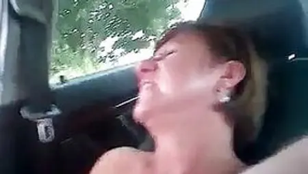 Horny Wife In The Car