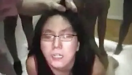 Asian Wife Gangbanged
