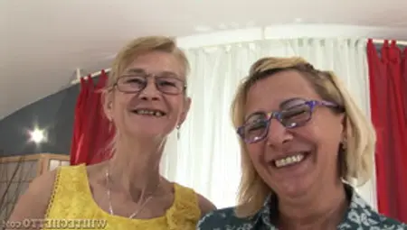 Wrinkly Old Dykes Having Sex On Camera