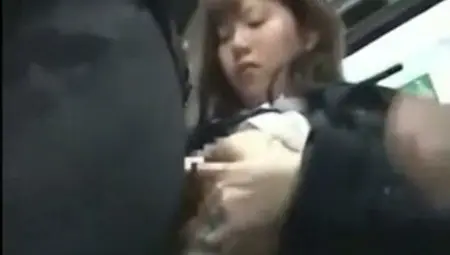 Horny Busty Schoolgirl Enjoys Sex On Bus