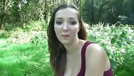 Amateur POV With Busty Buffy Fucked Outside