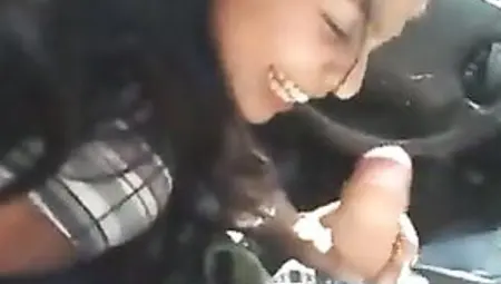 Mexican Angel From Sanat Ana, Oral-sex In Car