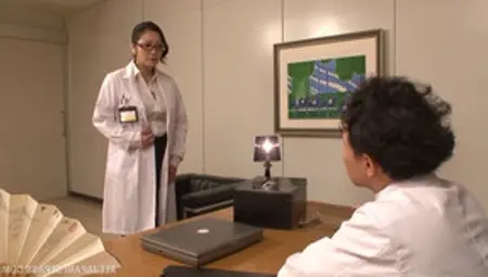 In The Office A Japanese Doctor Fucked By Two Of Her Assistants