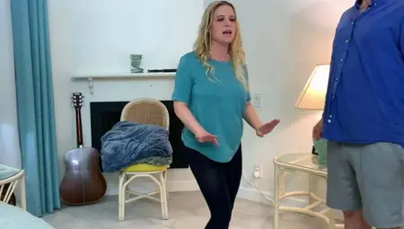 Stepson Helps Stepmom Make An Exercise Video