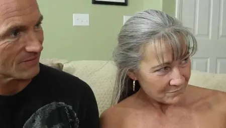 Old Couple And Middle-aged Lovers Are In A Partner Swapping Foursome