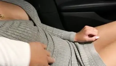 Oral In Car From A Breasty Cutie