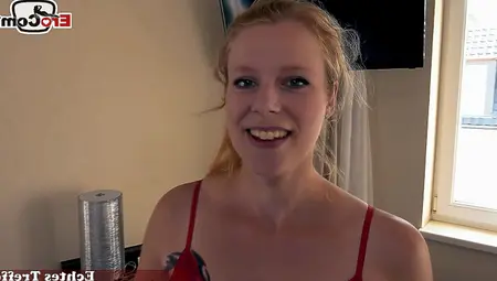 German Blonde Bitch Public Pick Up EroCom Date And POV Fuck Claudia Swea