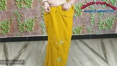 Mother Wears A Yellow Saree