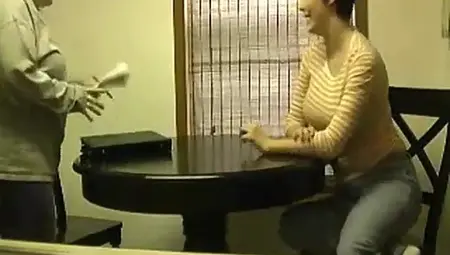 Big Mike Flashes Dick In The Kitchen