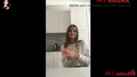 Sweet Russian Teen Babe Convinced To Masturbate On Skype