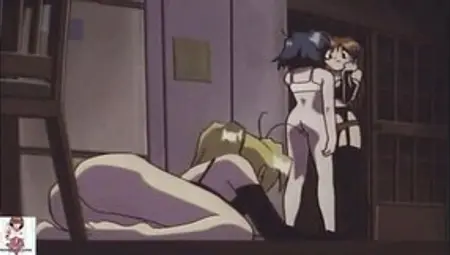 Anime Lesbian Babes Are Having Fun In A Hot Action