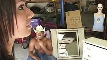 Indian Beauty Fucked By A Black Man In A Garage