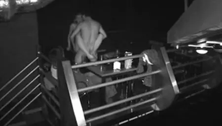 Hardcore Nightclub Pounding Gets Caught By Security Camera