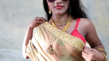 Desi Bhabhi Wearing A Saree And Fucking In Devar