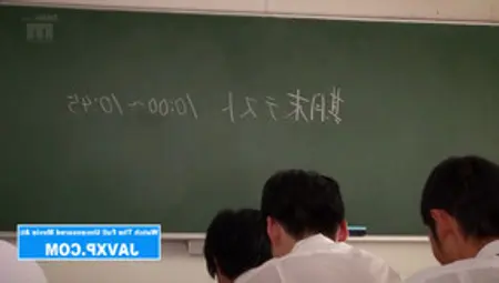 Japanese MILF Teacher Fucks Her Horny Students