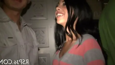Sweet Party Teen Fucking At A Frat House