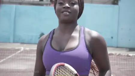 Big-Breasted Ebony Tennis Player Amateur Sex