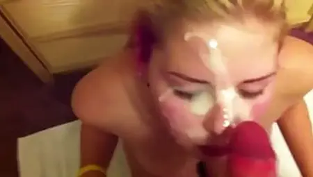 Girls Who Like To Get Cum All Over Their Faces Are Sucking Dicks Like Professionals