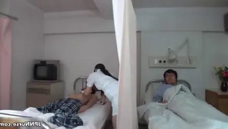 Japanese Nurse Gets Naughty With A Horny