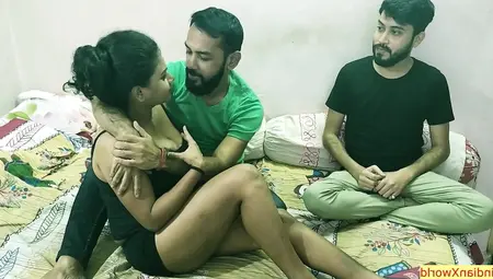 Hot Girlfriend Vs Two Guys!! Dada Tomari Grillfriend Ko Mene Chudna Chataho! Indian Real Threesome Sex
