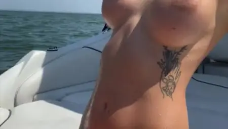 Short Haired Girl Enjoys Sunbath And Quick Fuck On The Yacht