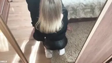 Good Woman Tried On Leather Leggings And Asked To SCREWED HER