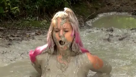 Mud Bubbling Girl