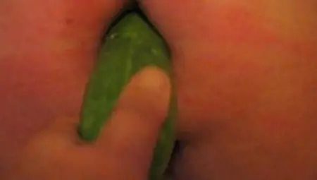Slave Is Humiliated By Inserting Cucumber In Its Holes 2