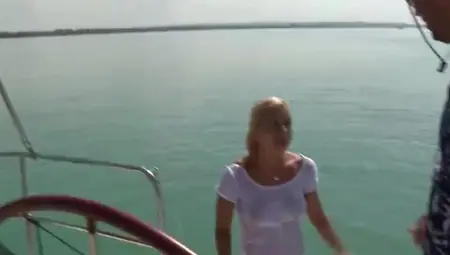 Horny Slutty Girls Are Getting Dicked-down On The Boat