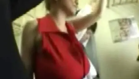 Big Tits Being Fondled On A Public Train