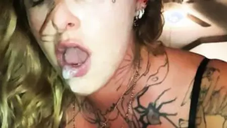 Ultimate Cum Inside Mouth Of Voluptuous Beauty 19 Yo Dimecandies - With Slow Mo