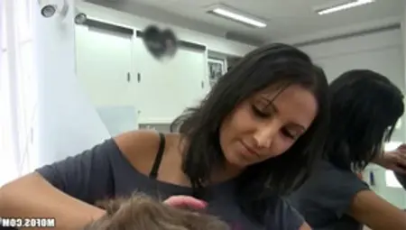 Lovely Hairdresser Chick Fucked At Work