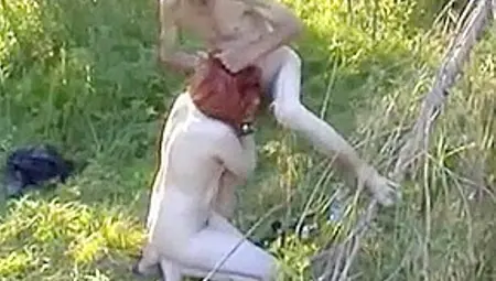 Redhead Teen Gets Fucked By Dirty Old Homeless Person Outdoors