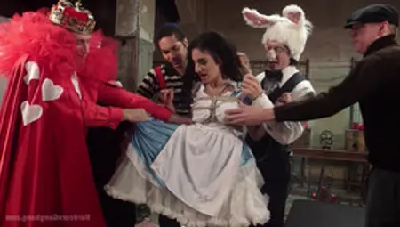 Alice In Wonderland-themed Gangbang For Arabelle Raphael