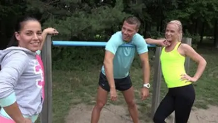 Two Sporty Czech Couples Swap Partners Fucking Outdoors