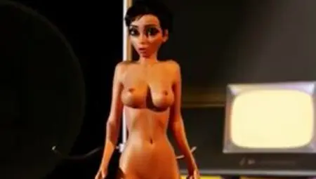 Animated 3D Lesbian Video