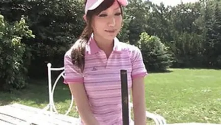 Naughty Brunette Sucks Stud&amp;#039;s Dick After A Game Of Golf
