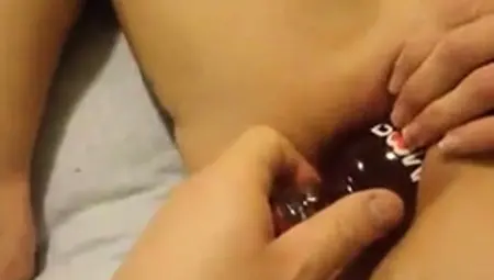 Homemade Bottle Masturbation