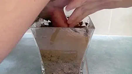 Fuck Vase Of Mud And Cum