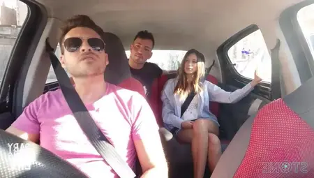 SEX ON UBER, BLOWJOB IN THE BACK SEAT! PUBLIC FUCKING!