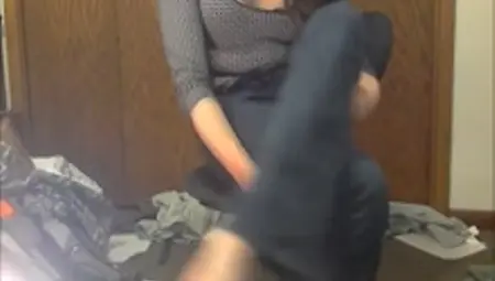 Sexy Girl Pees In Her Pants