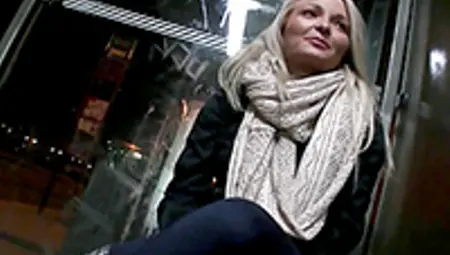 Stunning Blonde Picked At The Bus Stop And Talked Into Fucking