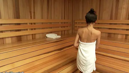 Skinny Tanned Babe Is Machine Fucked
