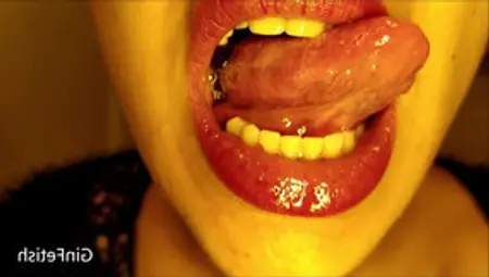 Delicious Tongue, Dense Spit And Gagging