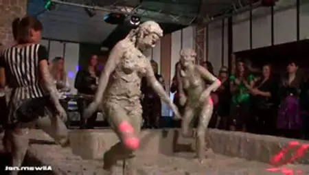 It's Time For Another Romp In The Mud In This Sexy Eurobabe Mud Wrestling Scene!! Only Allwam Can Bring You This Level Of Female 'talent', Dressed In Some Sexy As Hell And Shiny Outfits And Looking To Destroy Them And Each Other As They Push Each Other Fa